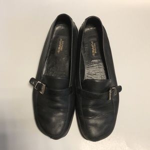 Hush Puppies Black Leather Loafers Collection